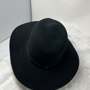 janessa Leone Luca Packable Wool Hat Black Small